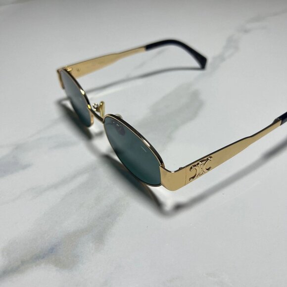 CELINE TRIOMPHE Sunglasses CL40235U 30N Gold Grey - Picture 8 of 9